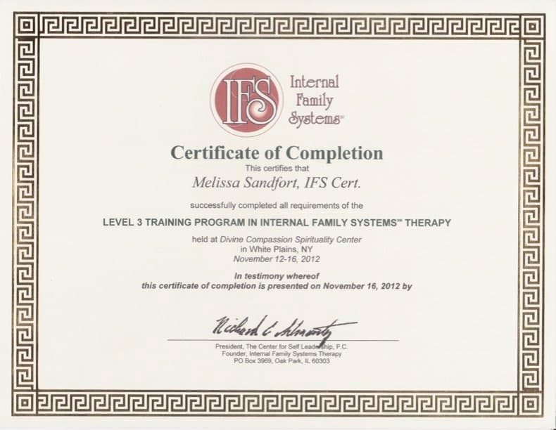 IFS Level 3 Certificate — New York