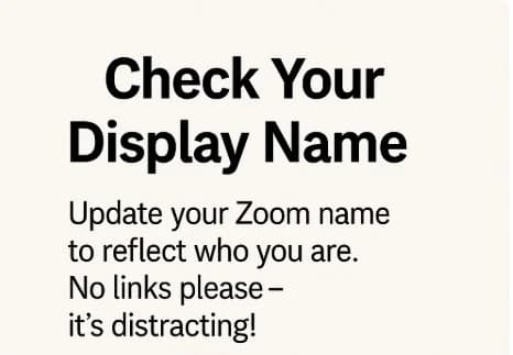 Zoom Etiquette